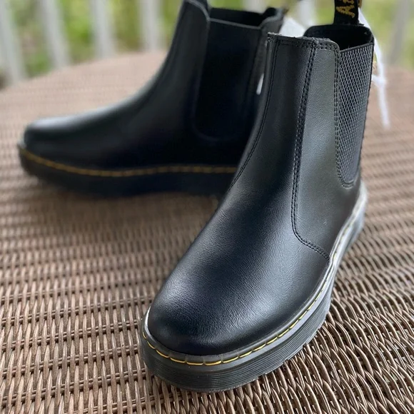 Black Leather Chelsea Boots - Picture 9 of 10